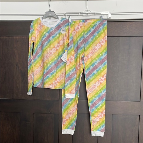 Burt's Bees Other - Burt's Bees Baby Girls' Pajamas Set 100% Organic Cotton Pastel Tie-Dye size 12